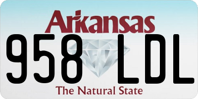 AR license plate 958LDL
