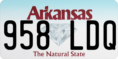 AR license plate 958LDQ