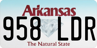AR license plate 958LDR