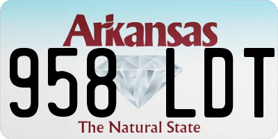 AR license plate 958LDT