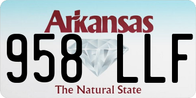 AR license plate 958LLF