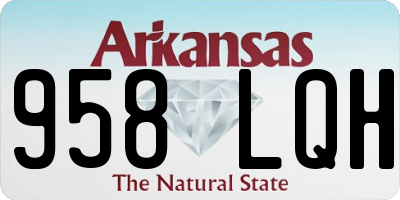AR license plate 958LQH