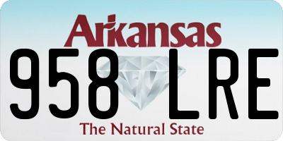 AR license plate 958LRE