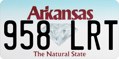 AR license plate 958LRT