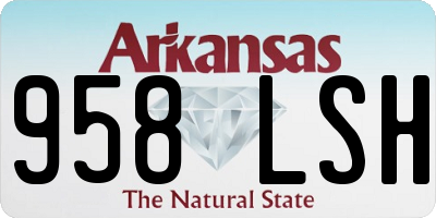 AR license plate 958LSH