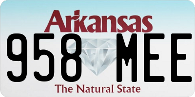 AR license plate 958MEE