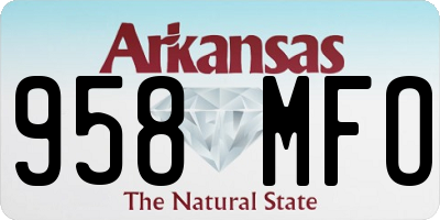 AR license plate 958MFO