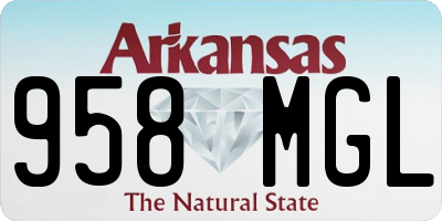 AR license plate 958MGL