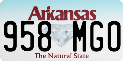 AR license plate 958MGO