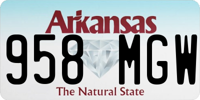 AR license plate 958MGW