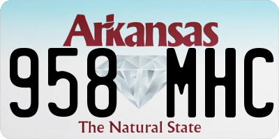 AR license plate 958MHC