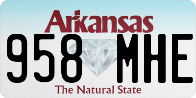 AR license plate 958MHE
