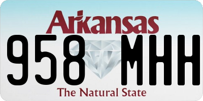 AR license plate 958MHH