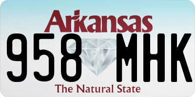 AR license plate 958MHK