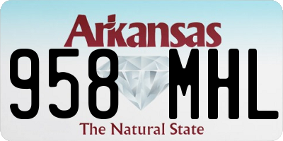 AR license plate 958MHL
