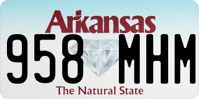 AR license plate 958MHM