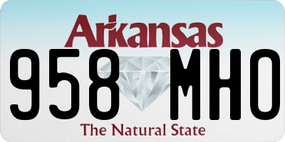 AR license plate 958MHO
