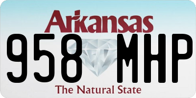 AR license plate 958MHP