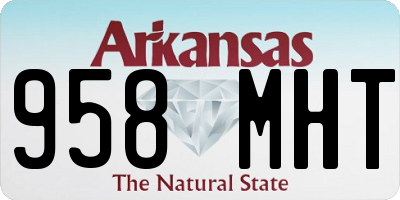 AR license plate 958MHT