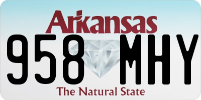 AR license plate 958MHY