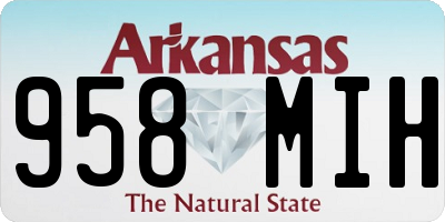 AR license plate 958MIH