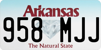 AR license plate 958MJJ