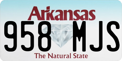 AR license plate 958MJS