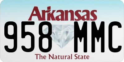 AR license plate 958MMC