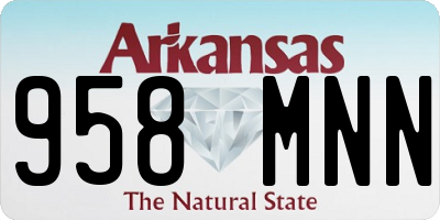 AR license plate 958MNN