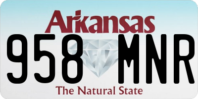 AR license plate 958MNR