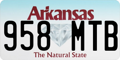 AR license plate 958MTB
