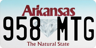 AR license plate 958MTG
