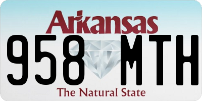 AR license plate 958MTH