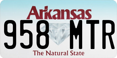 AR license plate 958MTR