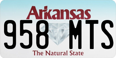 AR license plate 958MTS