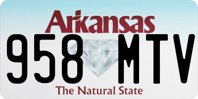 AR license plate 958MTV