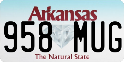 AR license plate 958MUG