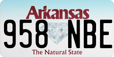 AR license plate 958NBE