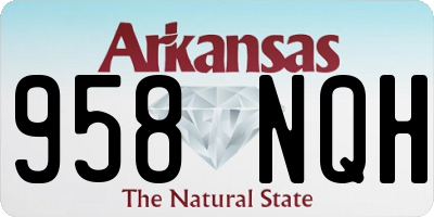 AR license plate 958NQH