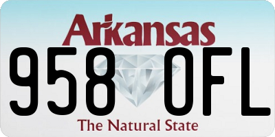 AR license plate 958OFL
