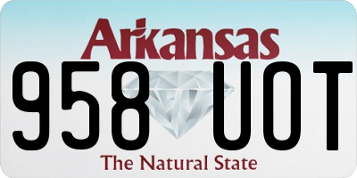 AR license plate 958UOT