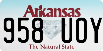 AR license plate 958UOY