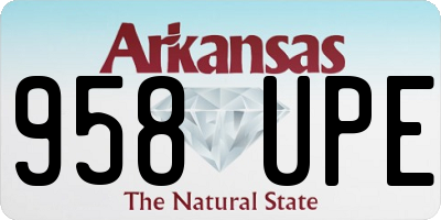 AR license plate 958UPE