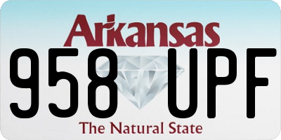 AR license plate 958UPF