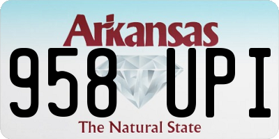AR license plate 958UPI