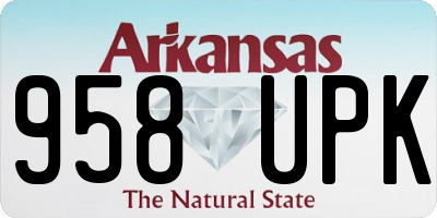 AR license plate 958UPK