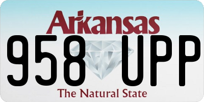 AR license plate 958UPP