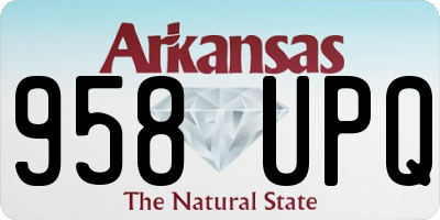 AR license plate 958UPQ