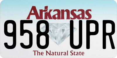AR license plate 958UPR