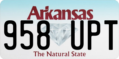AR license plate 958UPT